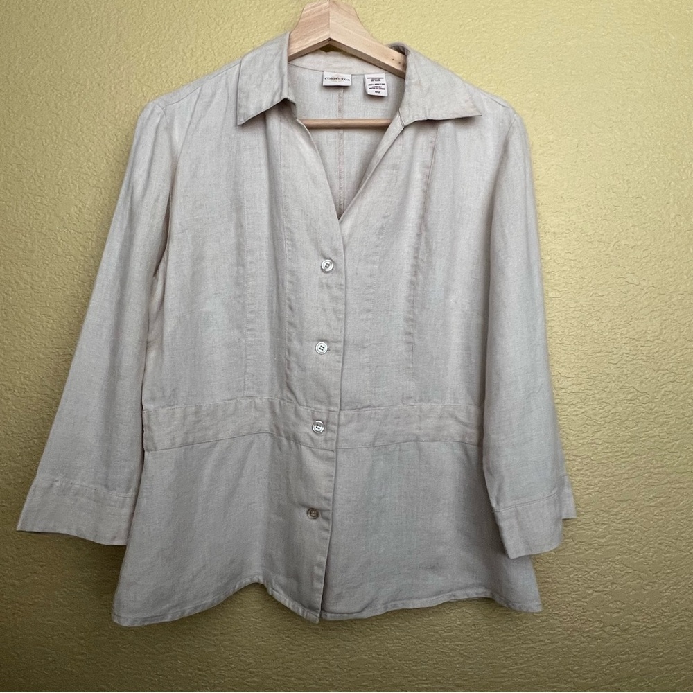 Covington Light Beige Linen Light Jacket M